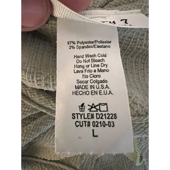 January 7 Maxi Dress Large Green Sleeveless A Style Eyelet Hi-Lo Hem - Picture 12 of 13